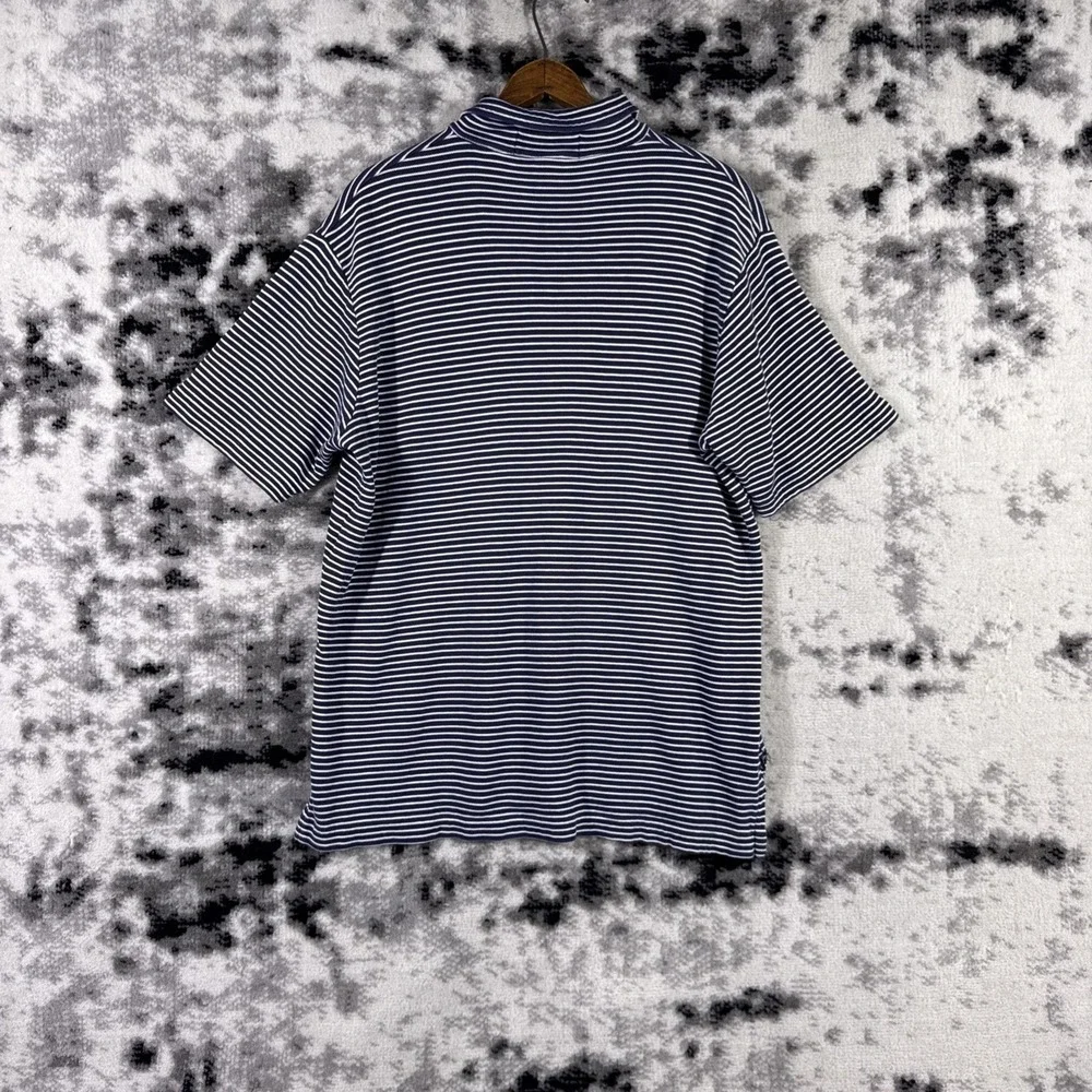 Polo Sport Ralph Lauren Polo Shirt Mens‎ Size Medium Striped Blue White Logo